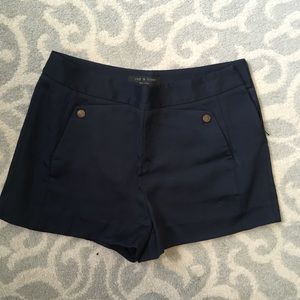 Rag & Bone Navy High Waisted Shorts Sz 8